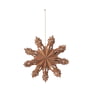 Broste Copenhagen - Christmas Snowflake Decorative pendant, Ø 15 cm, indian tan