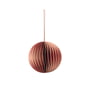Broste Copenhagen - Christmas Ball Decorative pendant, Ø 9 cm, pompeian red / dusty pink