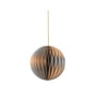 Broste Copenhagen - Christmas Ball Decorative pendant, Ø 9 cm, silver / indian tan