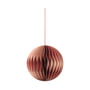 Broste Copenhagen - Christmas Ball Decorative pendant, Ø 13 cm, pompeian red / dusty pink