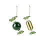 Broste Copenhagen - Candy Decorative pendant, forest green (set of 2)