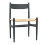 Carl Hansen - CH36 Chair, beech soft anthracite lacquered / natural wickerwork
