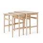 Carl Hansen - CH004 Nesting Tables, oak white oiled (set of 3)