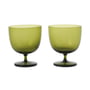 ferm Living - Host Water glass, moss green (set of 2)