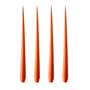 ester & erik - Whip candle, 32 cm, No. 16/2, vivid orange / matte (set of 4)