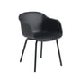 Muuto - Fiber Outdoor armchair, anthracite black