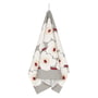 Marimekko - Pieni Unikko Tea towel, light gray / white / dark red