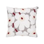 Marimekko - Pieni Unikko Cushion cover, 50 x 50 cm, light gray / white / dark red