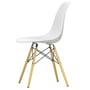 Vitra - Eames Plastic Side Chair DSW RE, maple yellowish / cotton white (felt glides basic dark)