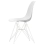 Vitra - Eames Plastic Side Chair DSR RE, white / cotton white (basic dark felt glides)