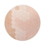 Lorena Canals - Honeycomb washable rug, Ø 140 cm, light pink / ivory / rose