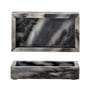 Bloomingville - Feliza tray, 17.5 x 10 cm, gray marble