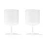ferm Living - Ripple Wine glass, frosted (set of 2)