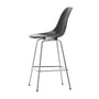 Vitra - Eames Fiberglass Bar stool, medium, chrome-plated / elephant hide-grey (felt glides)