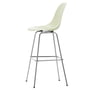 Vitra - Eames Fiberglass Bar stool, high, chrome-plated / parchment (felt glides)