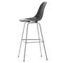 Vitra - Eames Fiberglass Bar stool, high, chrome-plated / elephant hide-grey (felt glides)