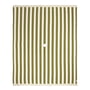 Nobodinoz - Portofino Beach towel XL, 146 x 175 cm, pistachio stripes waffle