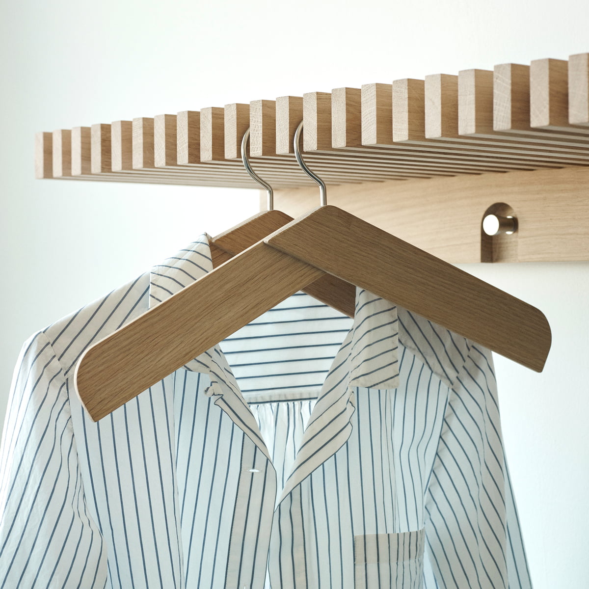 collared shirt on hanger