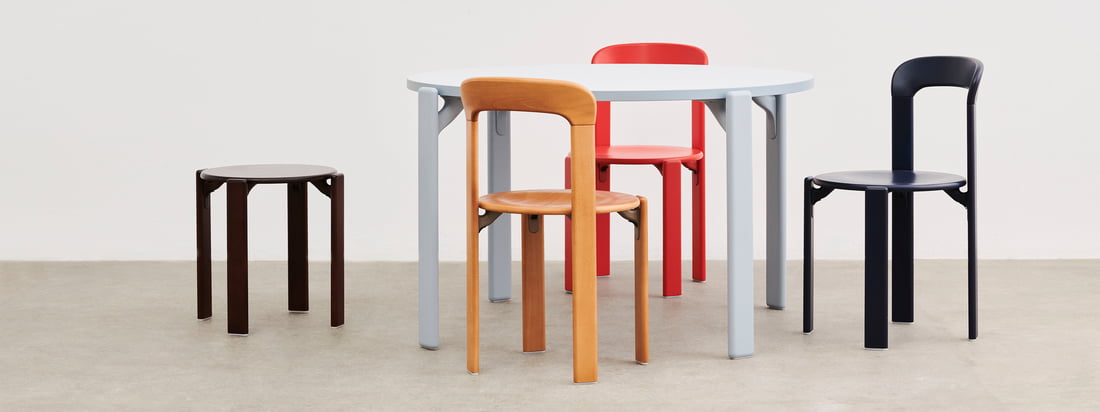 The Rey Collection of the Danish manufacturer Hay inspires with its current new edition. The Rey -series was originally designed in 1971 by the Swiss designer Bruno Rey in collaboration with Hay and Dietiker.