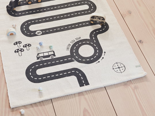 A large selection of children's and play rugs in various sizes, patterns and shapes.