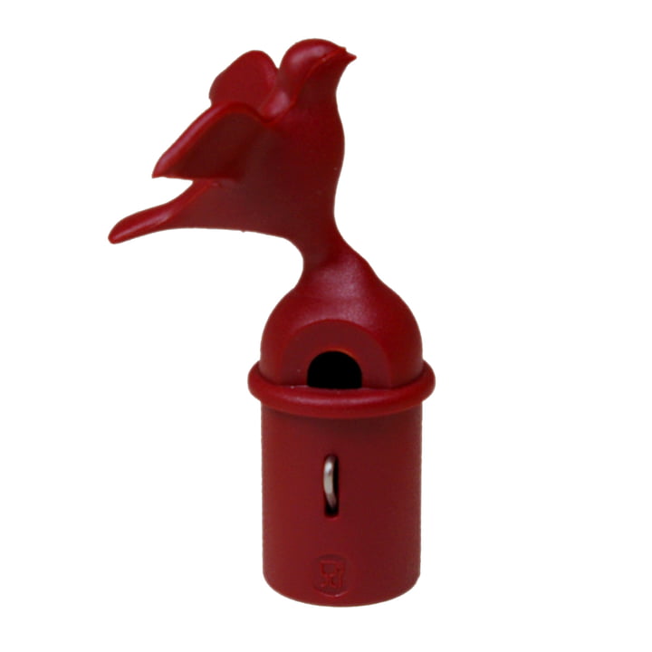 Bird-shaped flute for kettle 9093 B by Alessi in red