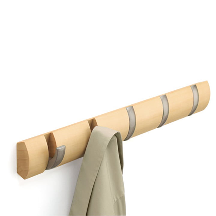 Umbra - Flip Hook Coat rack with 5 pieces in nature