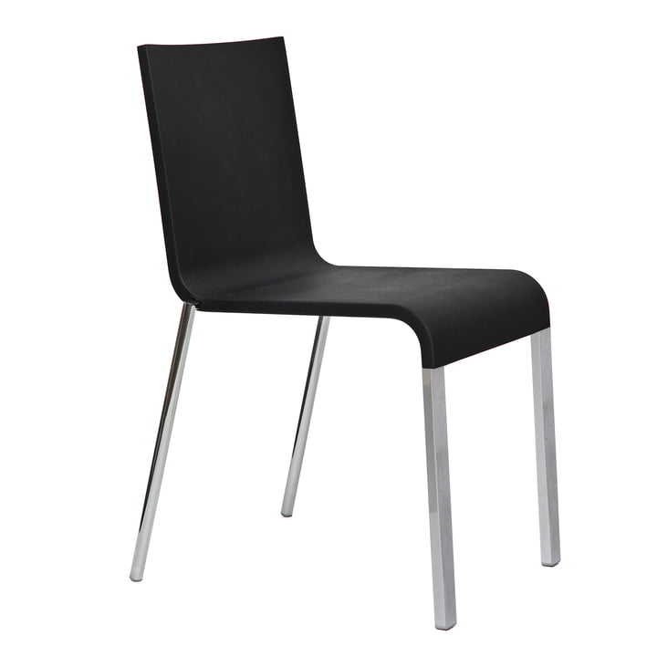 .03 Chair by Vitra in Silver/ Basic dark (stackable)