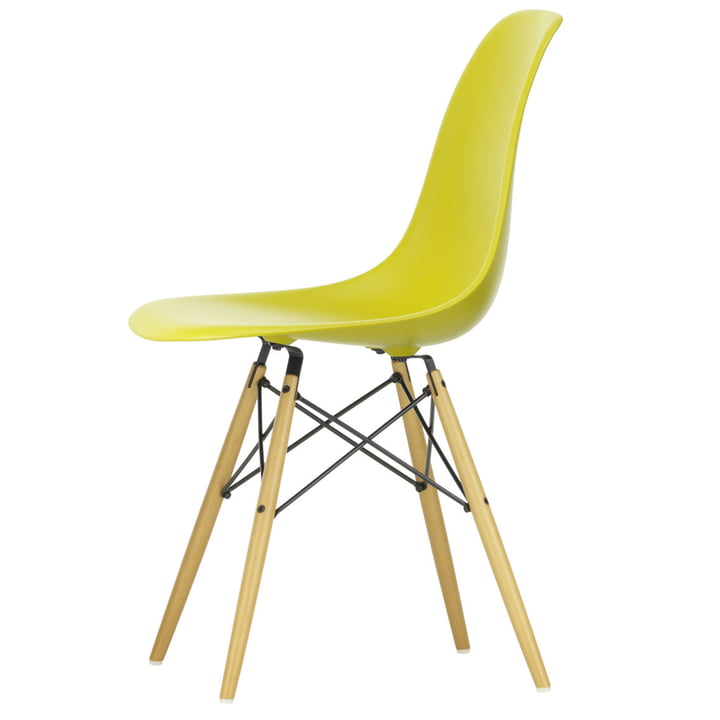 Vitra - Eames Plastic Side Chair DSW, yellow maple / mustard