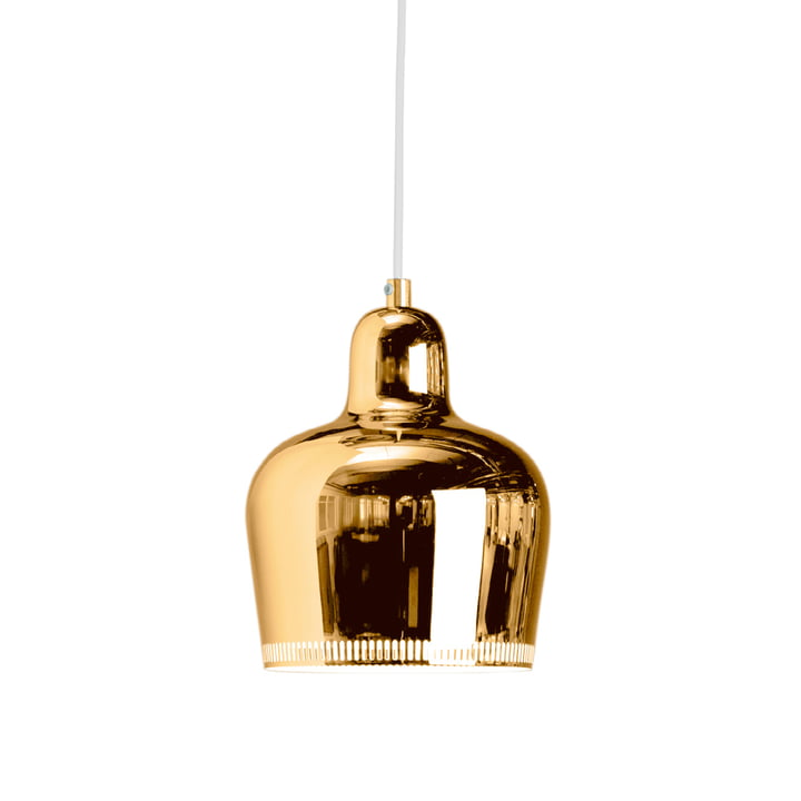 The A 330S Golden Bell pendant lamp from Artek , brass