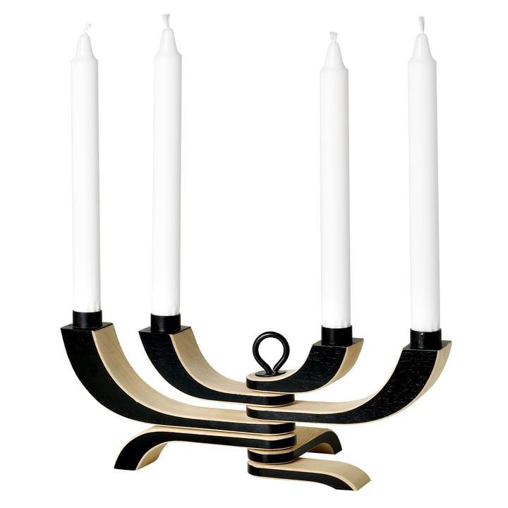 Nordic Light Candlestick 4-arm by Design House Stockholm in black