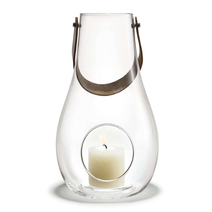 Design with light lantern H 29 cm from Holmegaard in clear