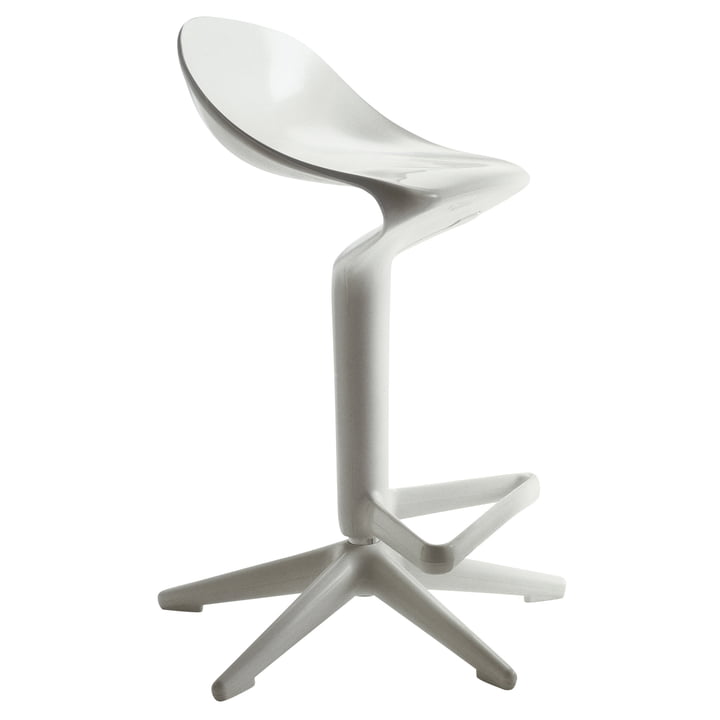 Spoon Bar stool in white from Kartell