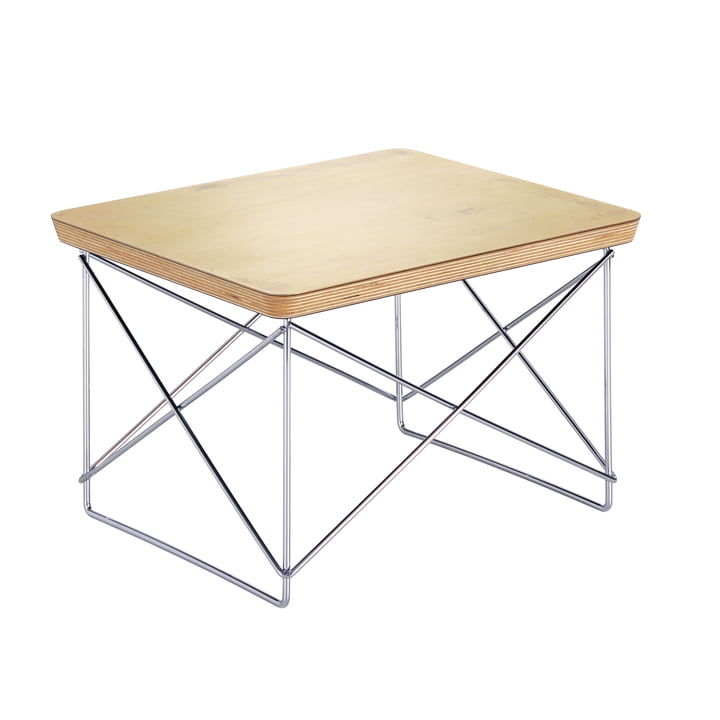 Eames Occasional Table LTR from Vitra in gold leaf / chrome
