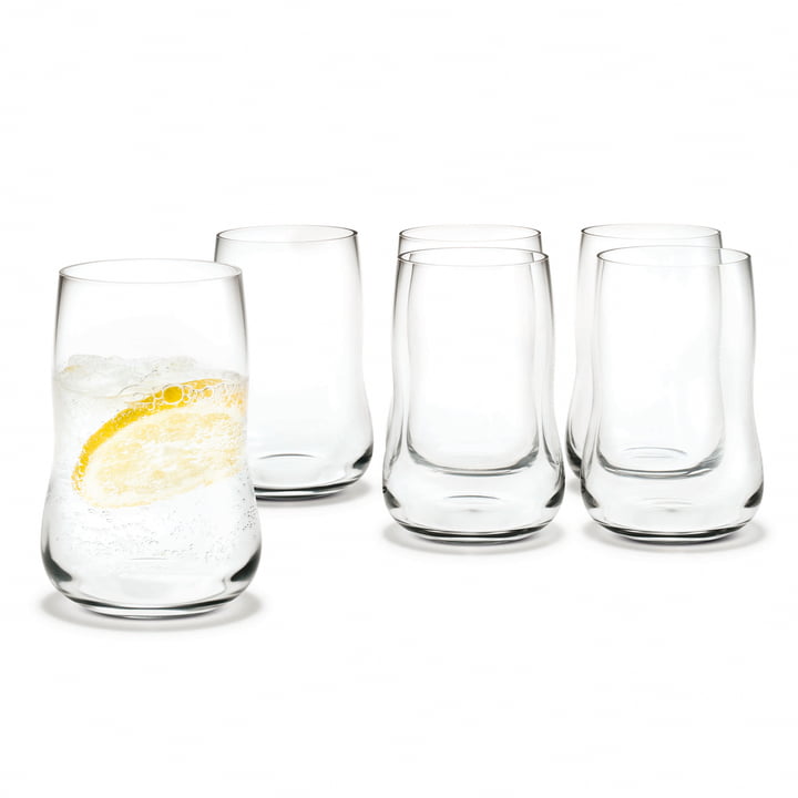 Future Drinking glasses 25cl, transparent - pack of 6 from Holmegaard