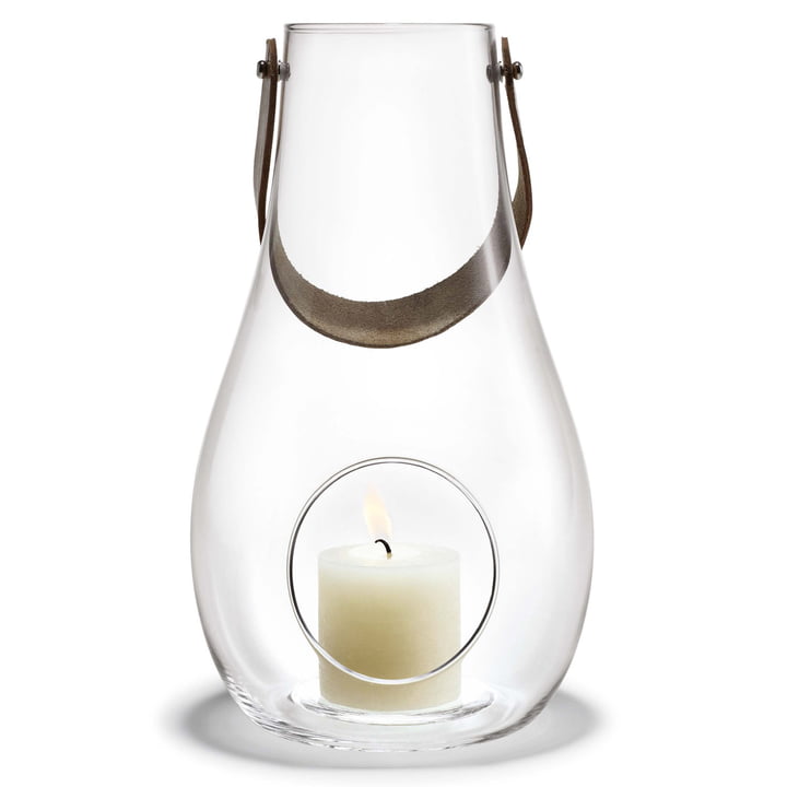 Design with light lantern H 45 cm from Holmegaard in clear