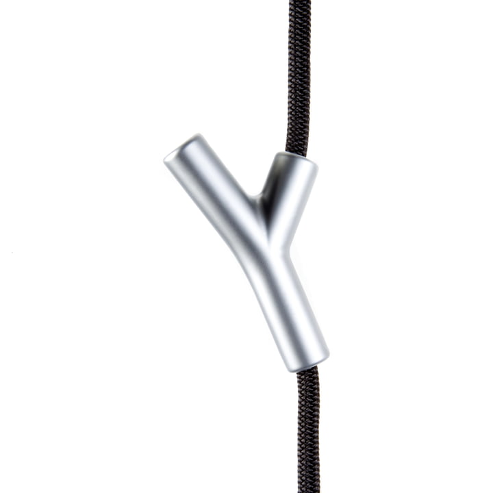Wardrope Wardrobe rope from Authentics in black / chrome matt
