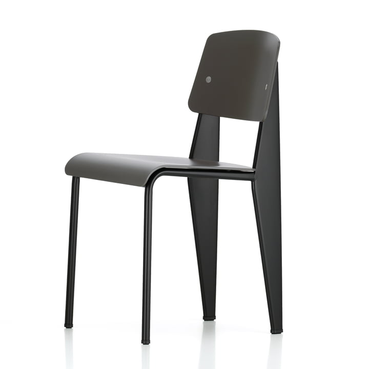 Prouvé Standard SP chair from Vitra in black/basalt