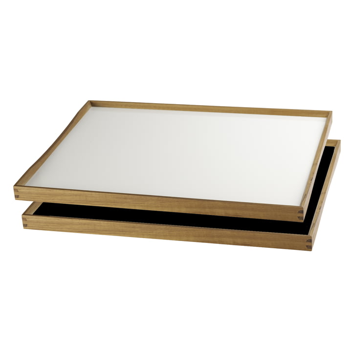The Tablett Turning Tray by ArchitectMade, 38 x 51, white