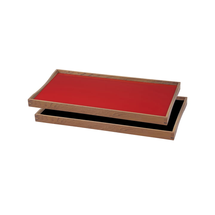 The Tablett Turning Tray by ArchitectMade, 23 x 45 cm, red