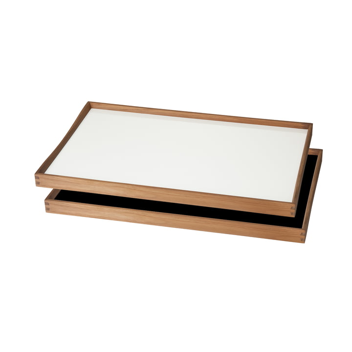 The Tablett Turning Tray by ArchitectMade, 30 x 48 cm, white