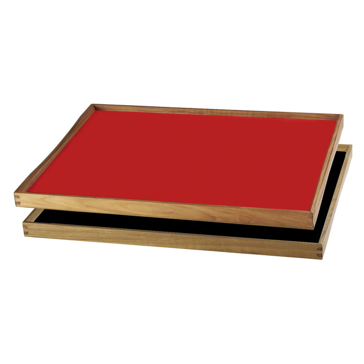 The Tablett Turning Tray by ArchitectMade, 38 x 51, red