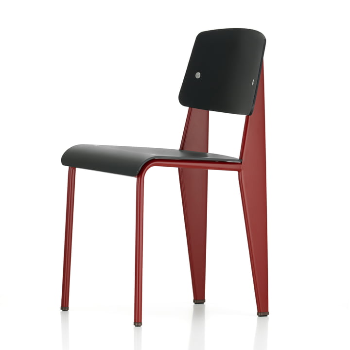 Vitra - Prouvé Standard SP Chair , japanese red / black