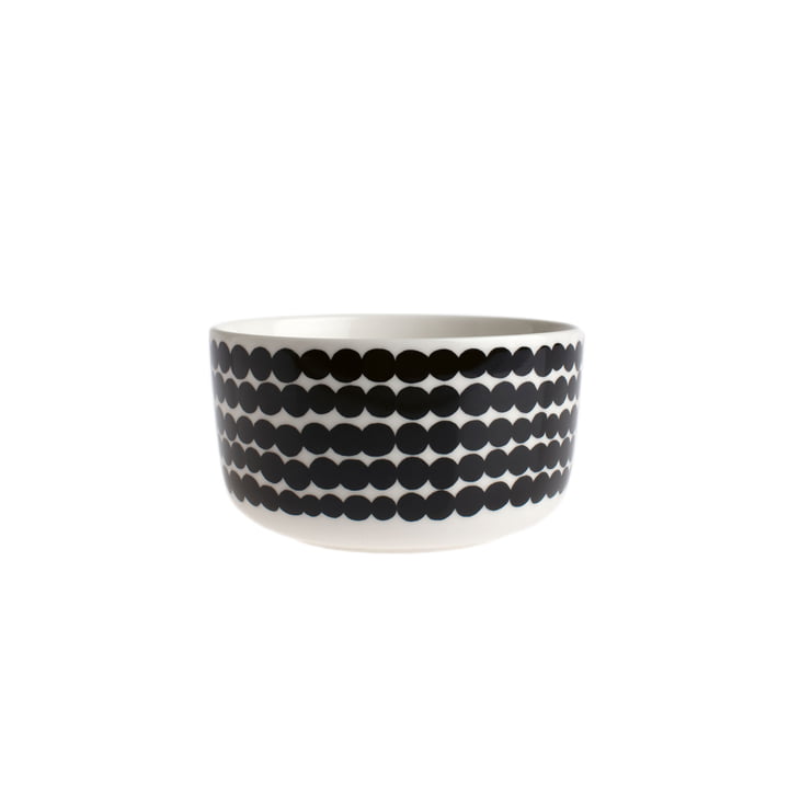 Oiva Räsymatto bowl 500 ml from Marimekko in white / black
