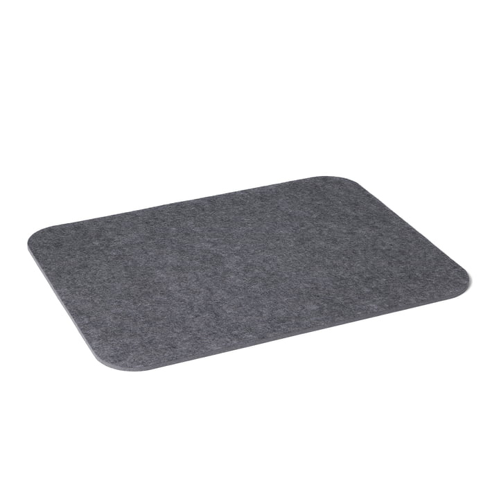 Hey Sign - Placemat rectangular, rounded edges, 5 mm, anthracite