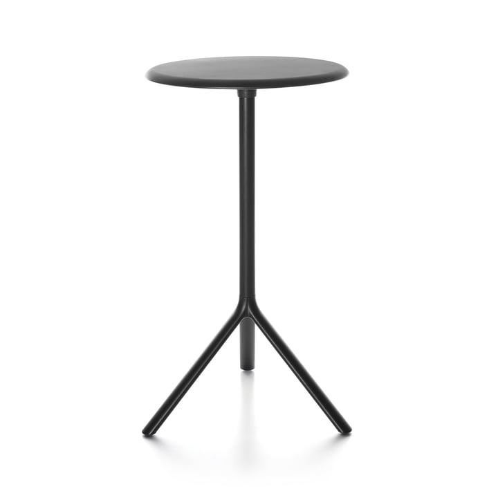 Plank - Miura Table, height 109 cm, metal tabletop, black