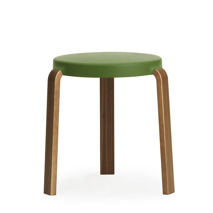 Tap stool by Normann Copenhagen in walnut / olive green