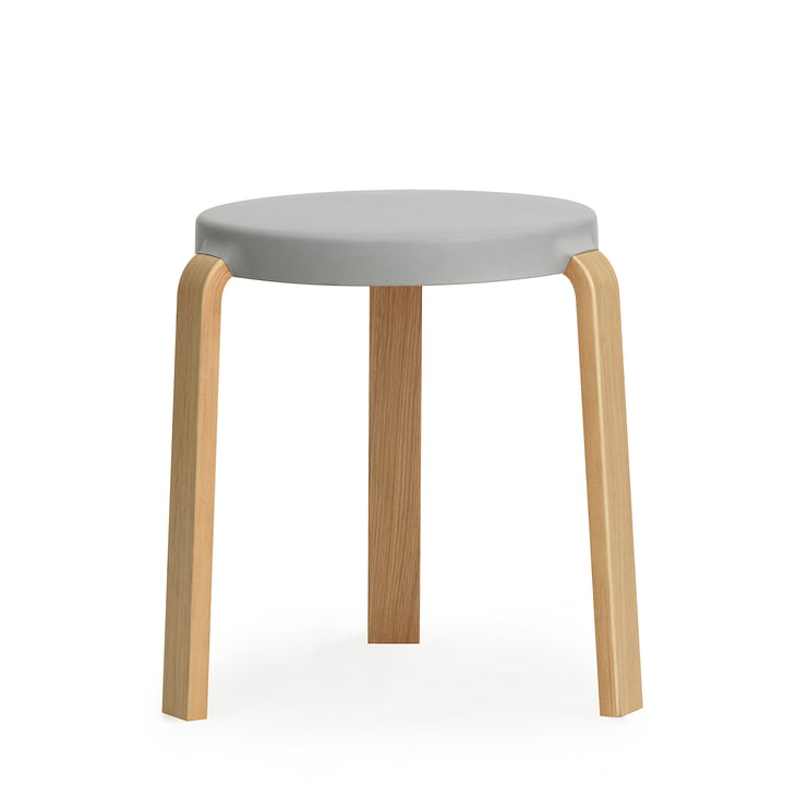 Tap stool by Normann Copenhagen in oak / grey