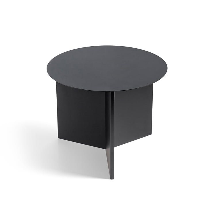 Slit Table Round from Hay in black