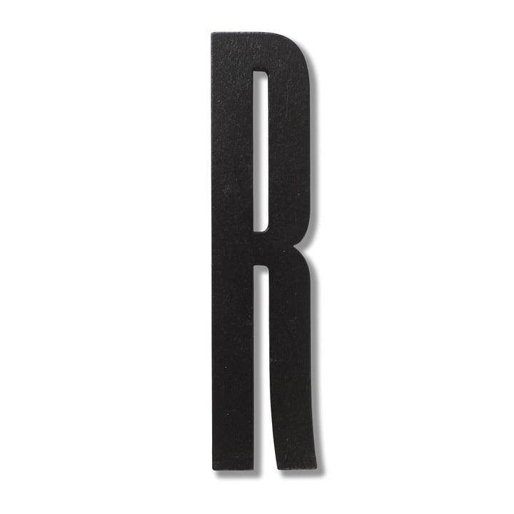 Wooden Letters Indoor R by Design Letters in Black