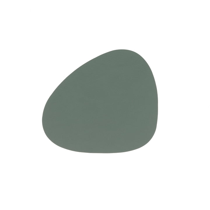 Glasuntersetzer Curve from LindDNA in Nupo pastel green